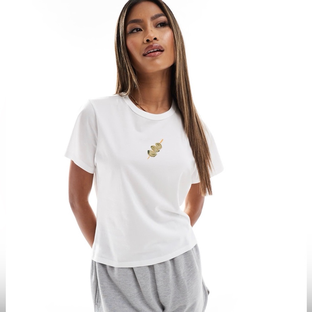 Abercrombie & Fitch olive skewer skimming tee